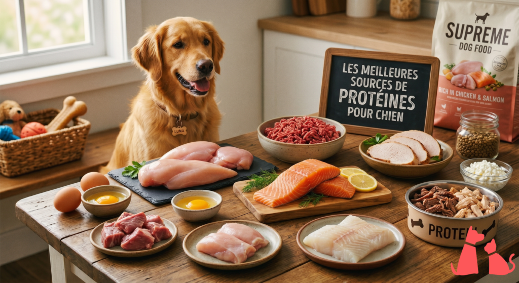 Quelles sont les meilleures protéines pour chien ? Œuf, poulet, poisson, bœuf…